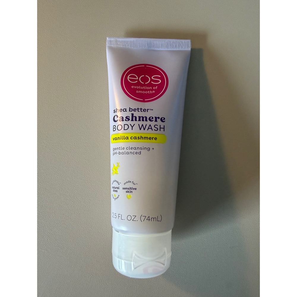 eos Shea Better Cashmere Body Wash Vanilla Cashmere 2.5 oz Travel Size NEW